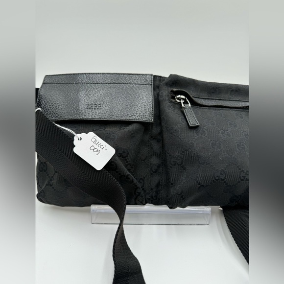 Gucci-Authentic- Canvas Belt Bag Black (Bumbag) - Picture 13 of 13